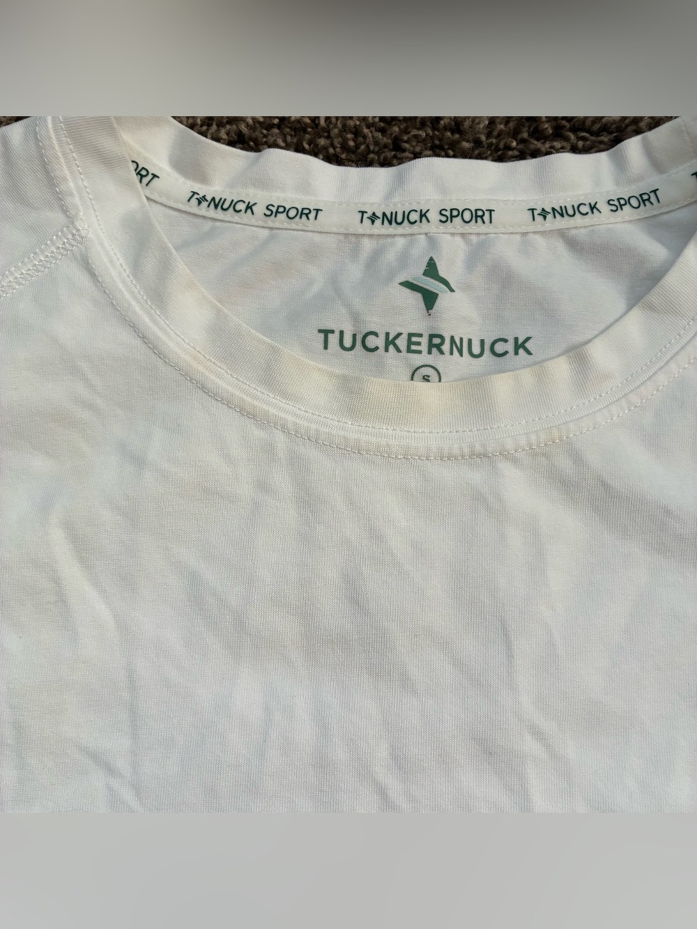 Tuckernuck TNUCK Sport White Performance Cotton Sasha Tank, Size Small - Picture 2 of 5